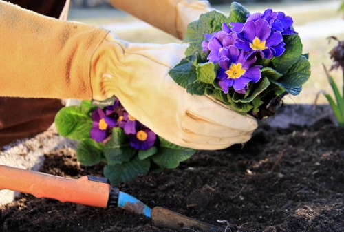 Garden waste being collected and disposed of responsibly